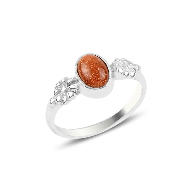 Goldstone Solitaire Ring - R93916