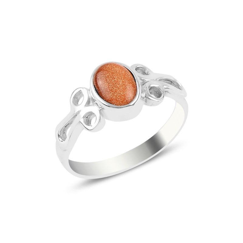 Goldstone Solitaire Ring - R93994