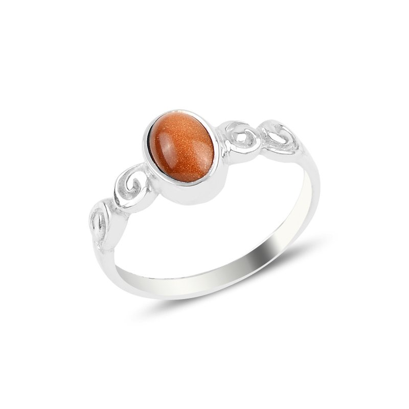 Goldstone Solitaire Ring - R94022