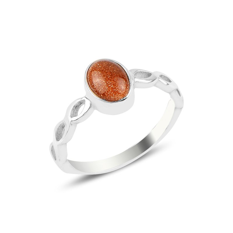 Goldstone Solitaire Ring - R94027