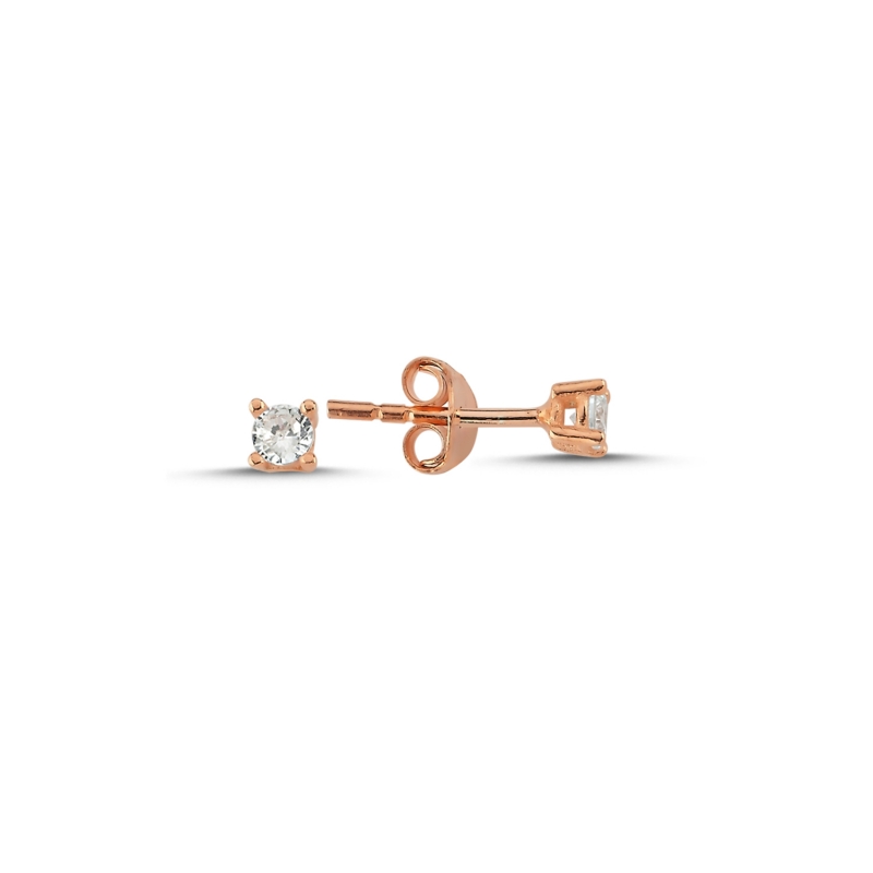 3mm CZ Solitaire Stud Earrings - E94101