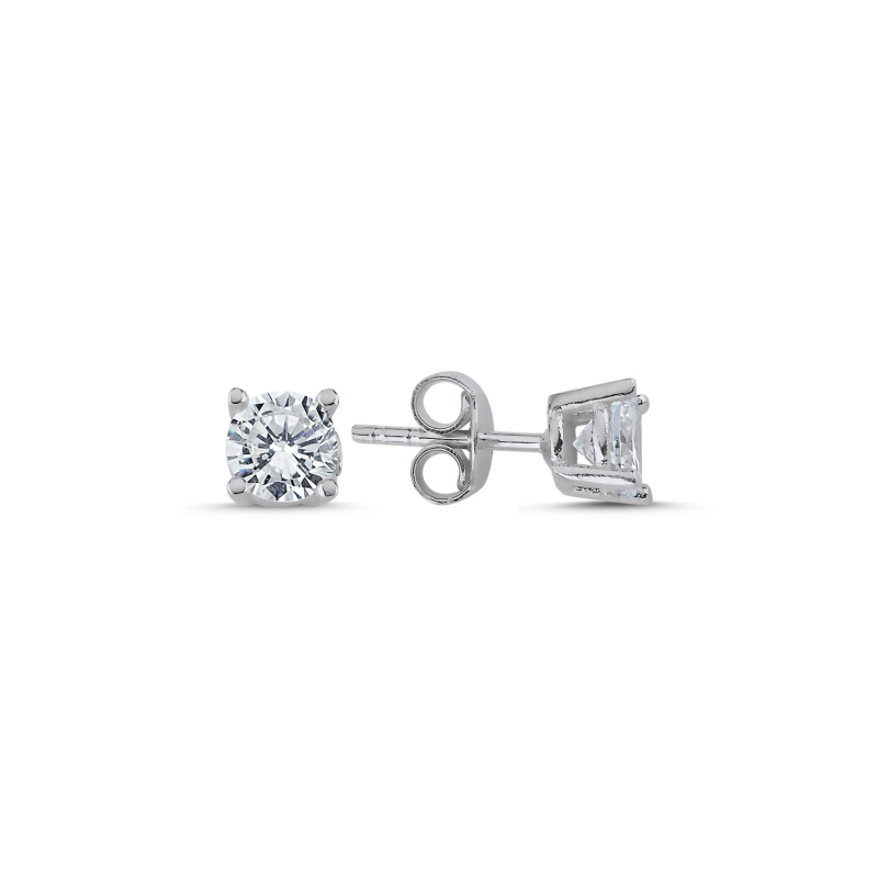 5mm CZ Solitaire Stud Earrings - E94103