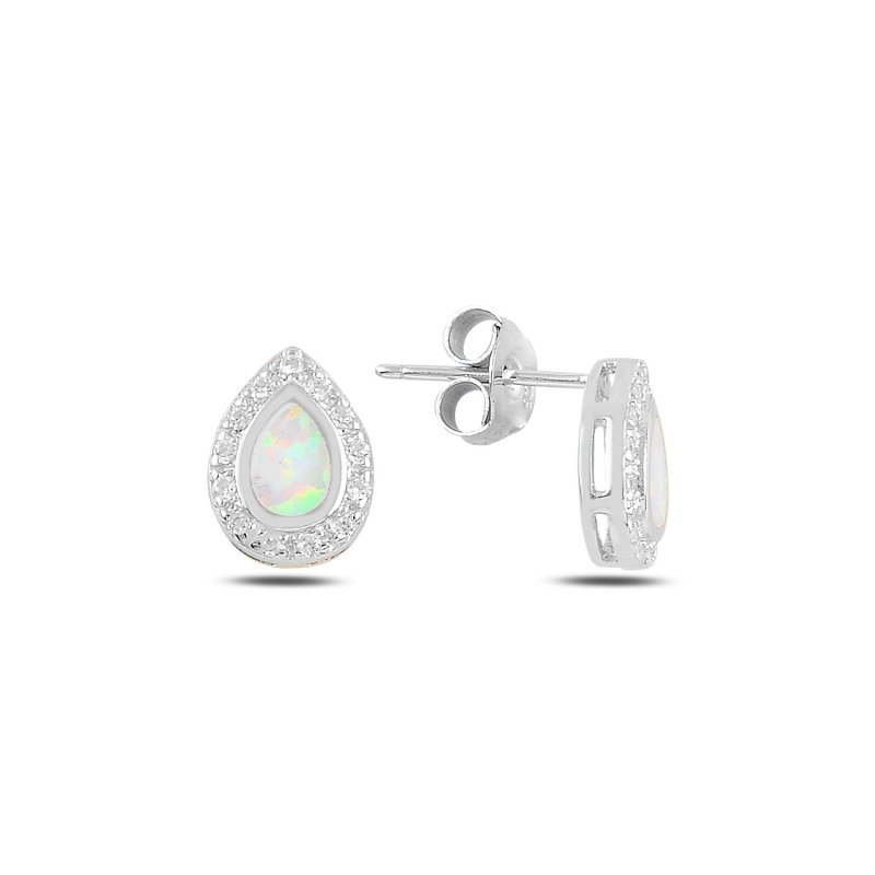 Damla Opal & Zirkon Taşlı Küpe - E94126