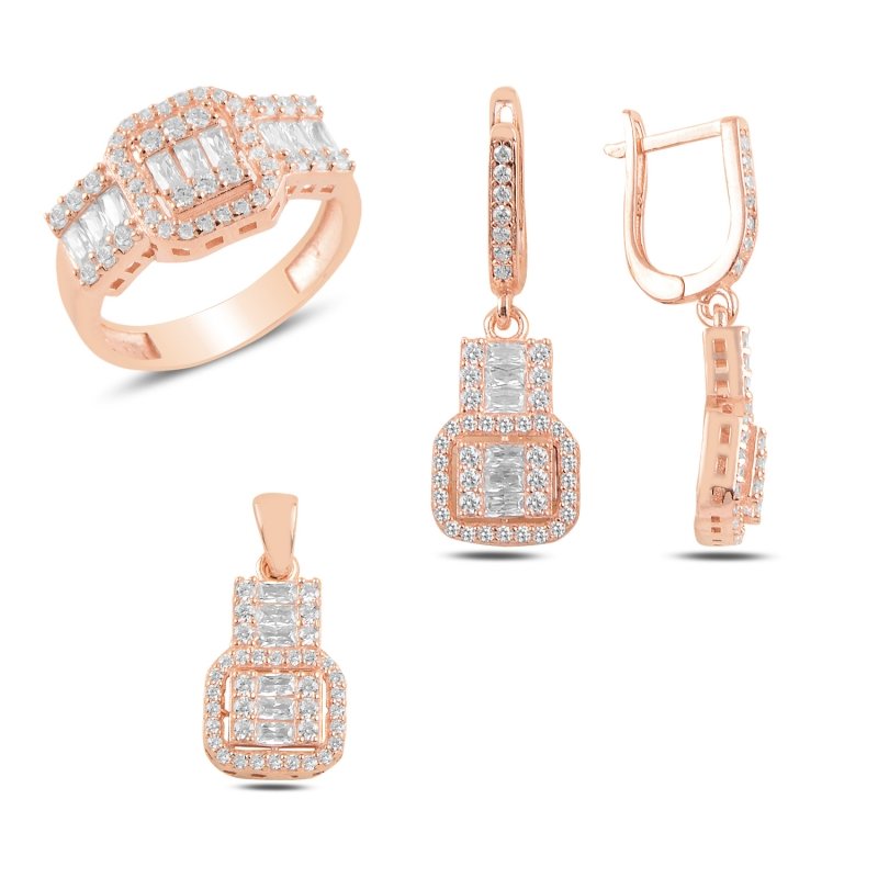 Baguette CZ Solitaire Set - S94151