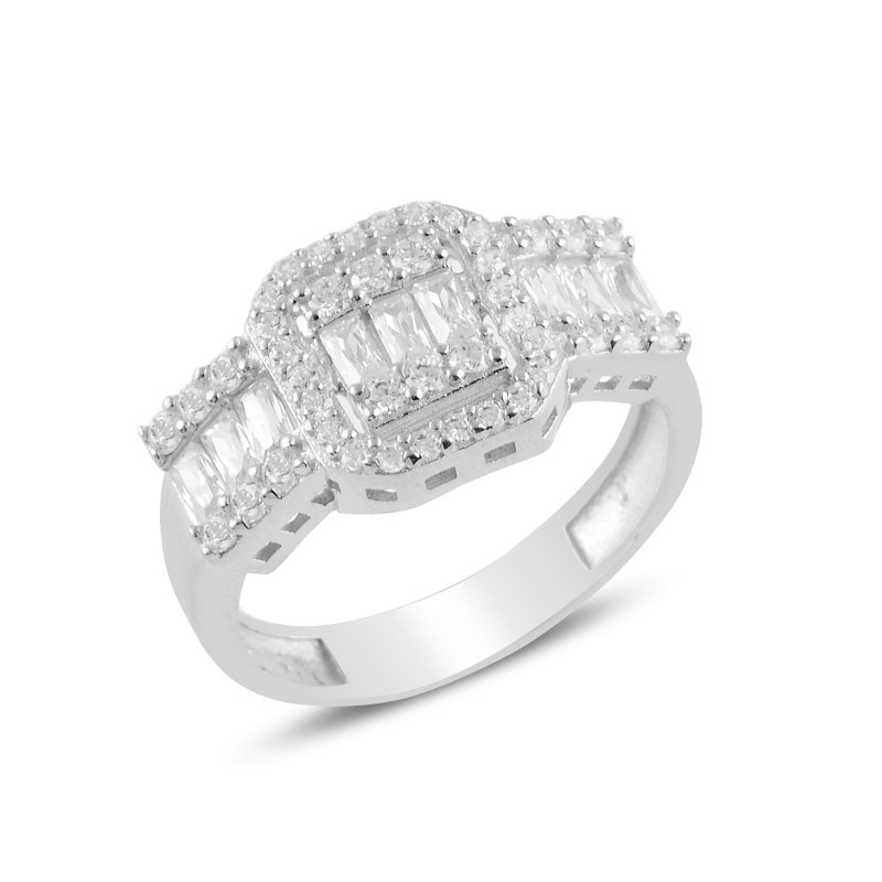 Baguette CZ Solitaire Ring - R94247