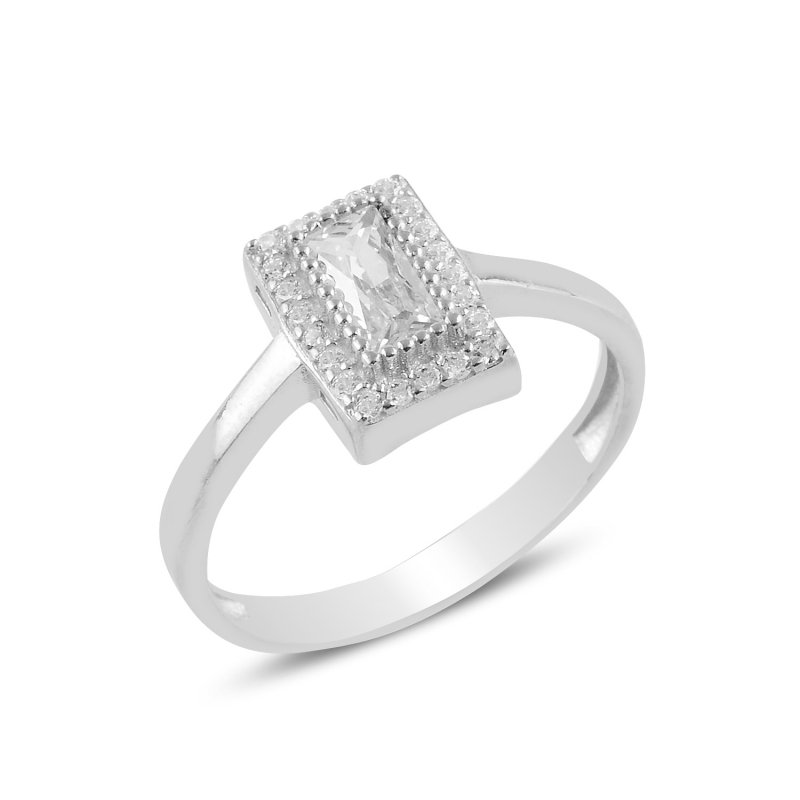 Baguette CZ Solitaire Ring - R94248