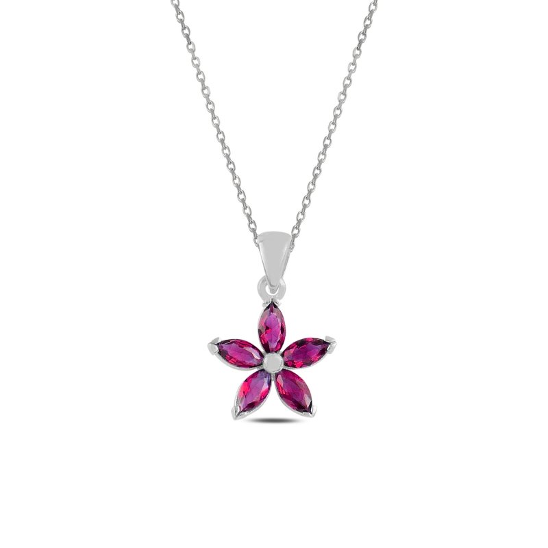 Flower Marquise CZ Necklace - N94485