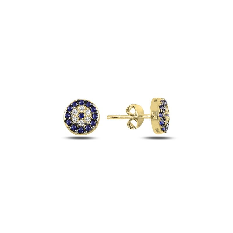 Evil Eye CZ Stud Earrings - E94489