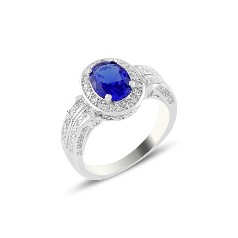 Sapphire CZ Solitaire Ring - R94608