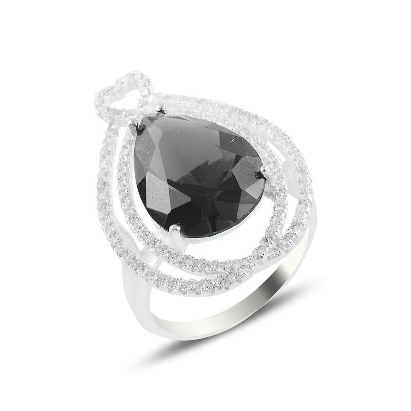 Gray CZ Solitaire Ring - R94611