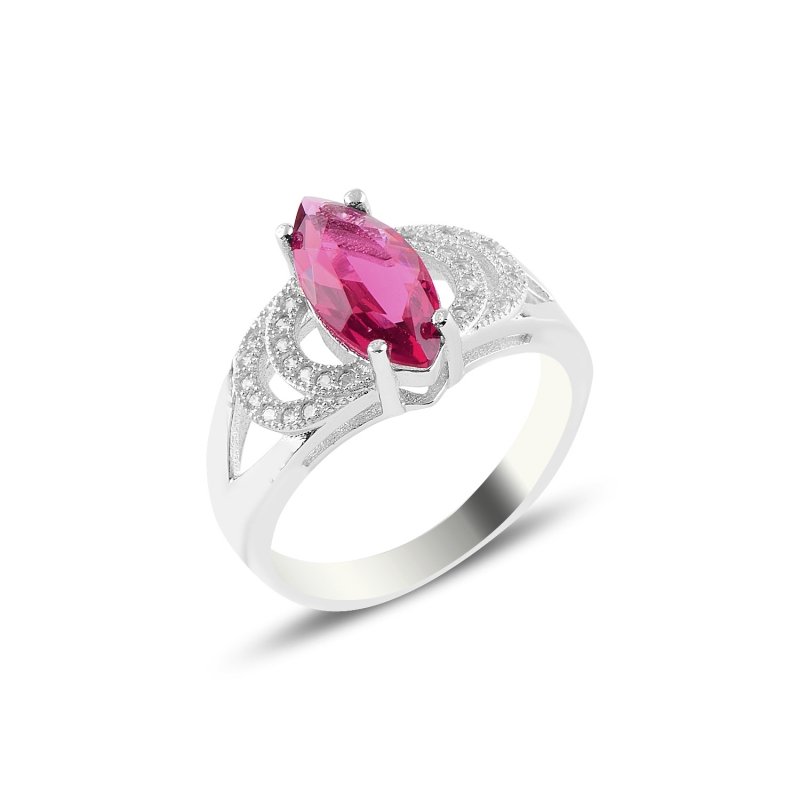 Ruby CZ Solitaire Ring - R94622