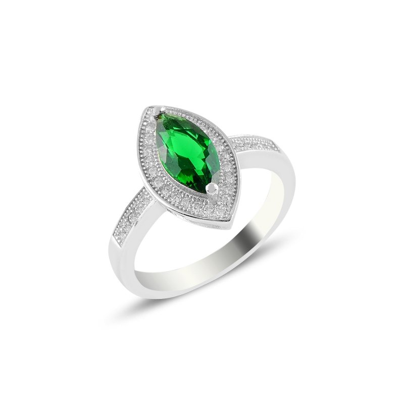 Emerald CZ Solitaire Ring - R94621