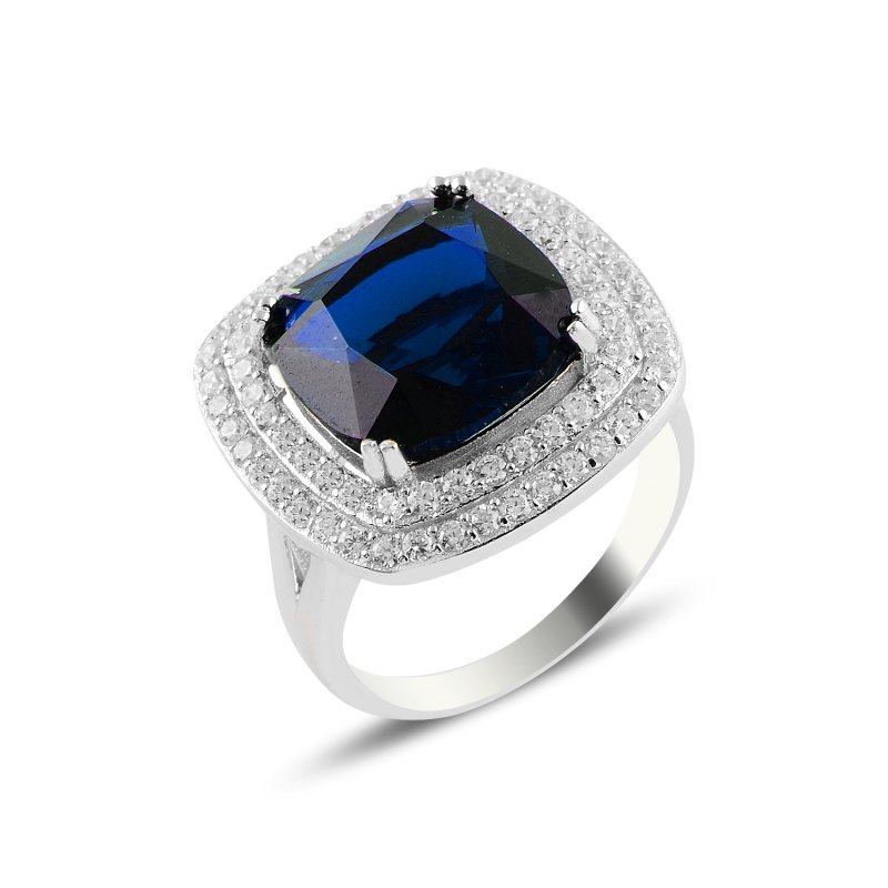 Sapphire CZ Solitaire Ring - R94633