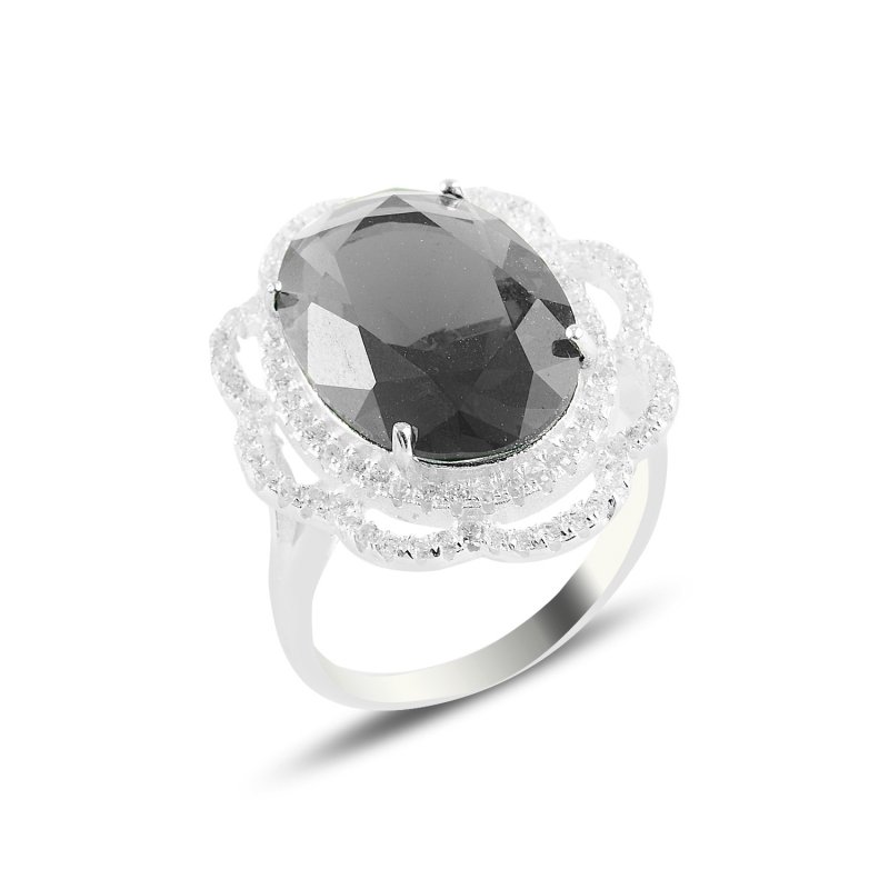 Gray CZ Solitaire Ring - R94660