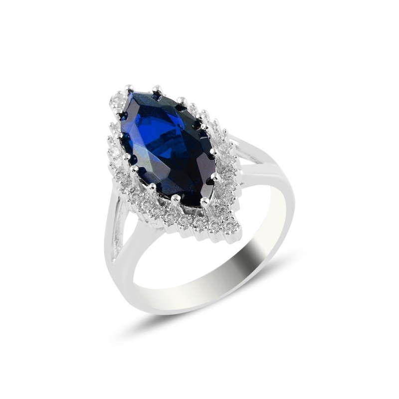 Sapphire CZ Solitaire Ring - R94668