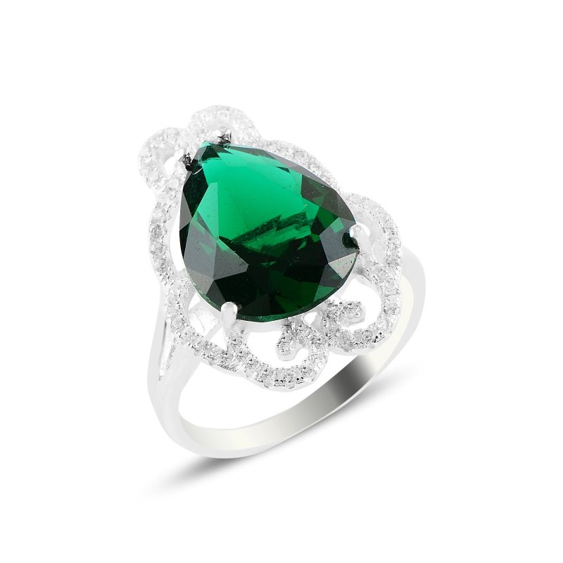 Emerald CZ Solitaire Ring - R94679