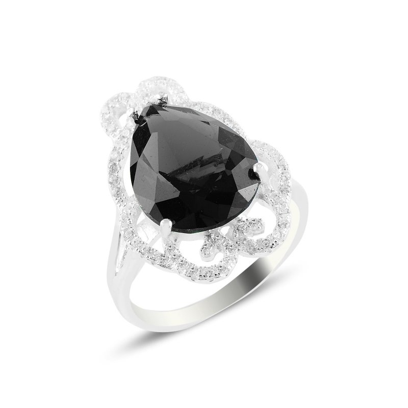 Gray CZ Solitaire Ring - R94683