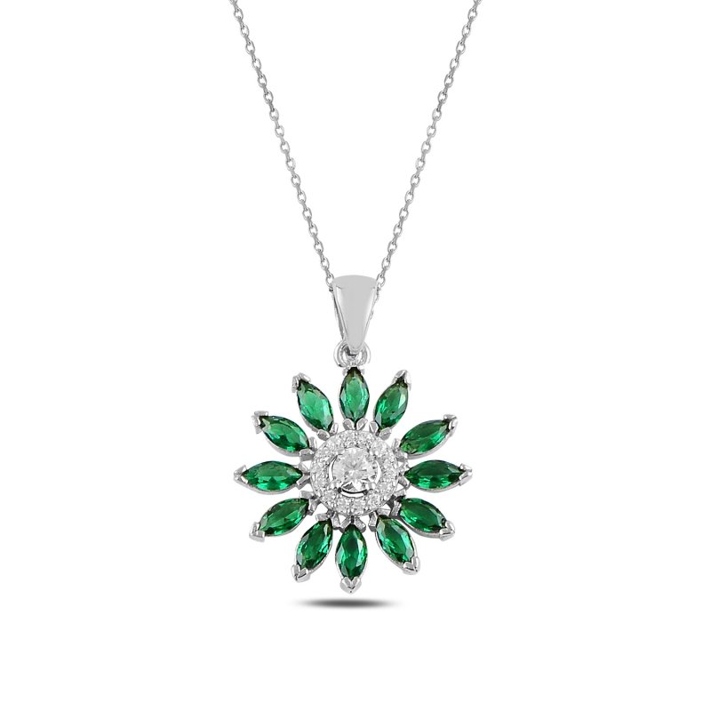 Daisy Colored CZ Necklace - N94747