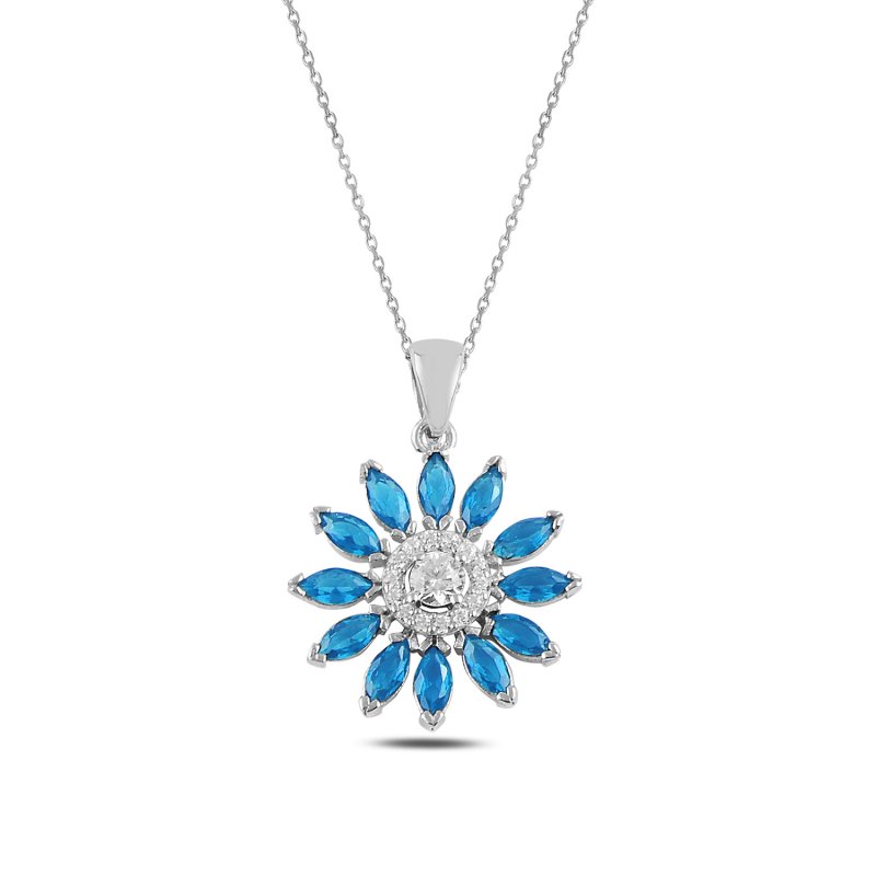 Daisy Colored CZ Necklace - N94747