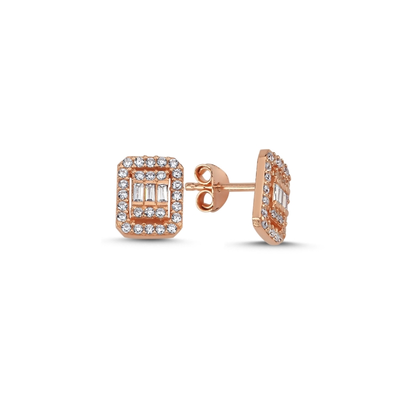 Baguette CZ Stud Earrings - E94754