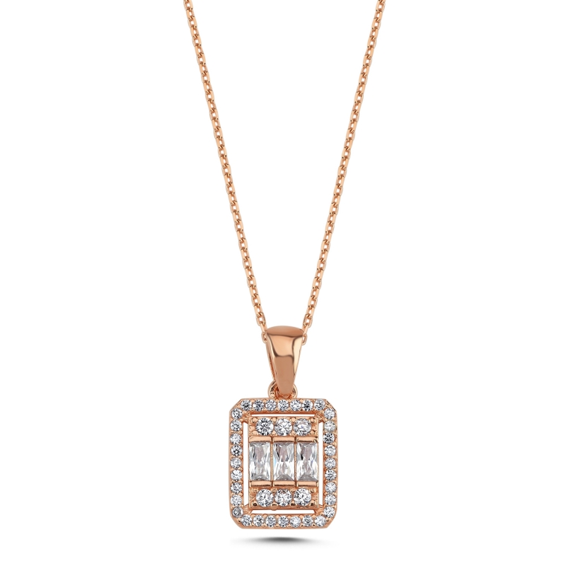 Baguette CZ Necklace - N94755