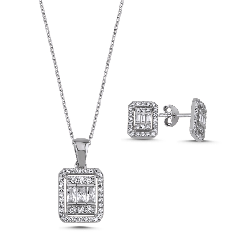 Baguette CZ Set - S94756