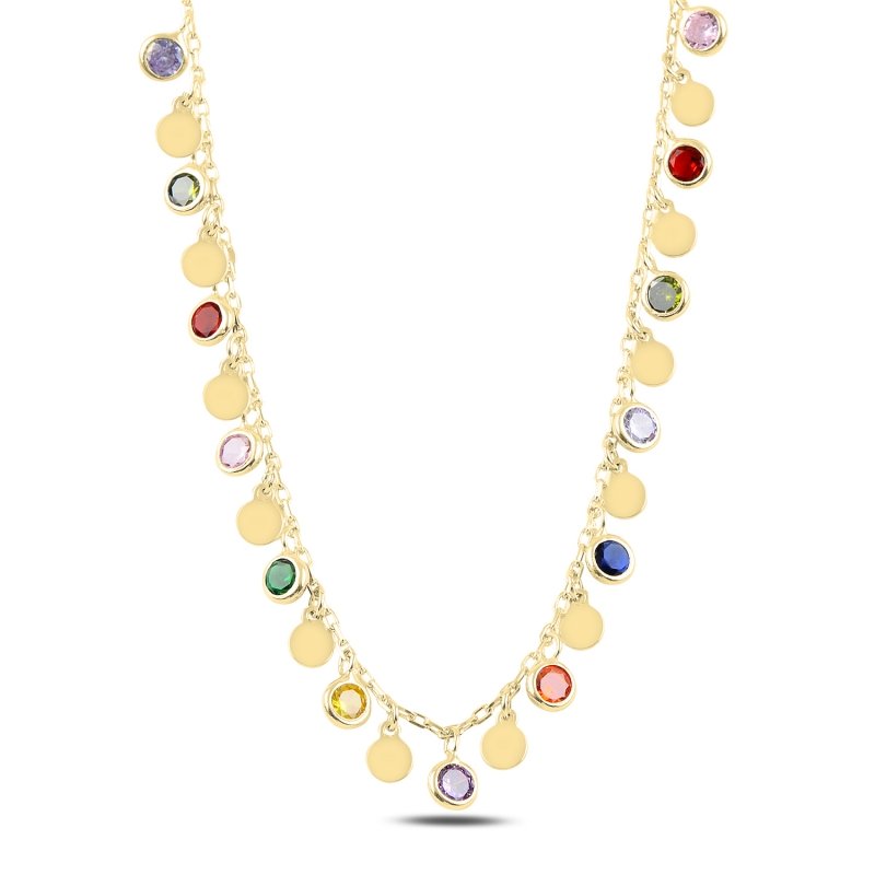 Dangle Sequin & CZ Charm Necklace - N94909