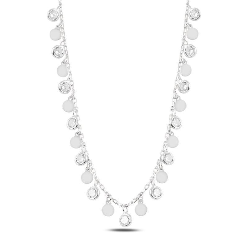 Dangle Sequin & CZ Charm Necklace - N94910