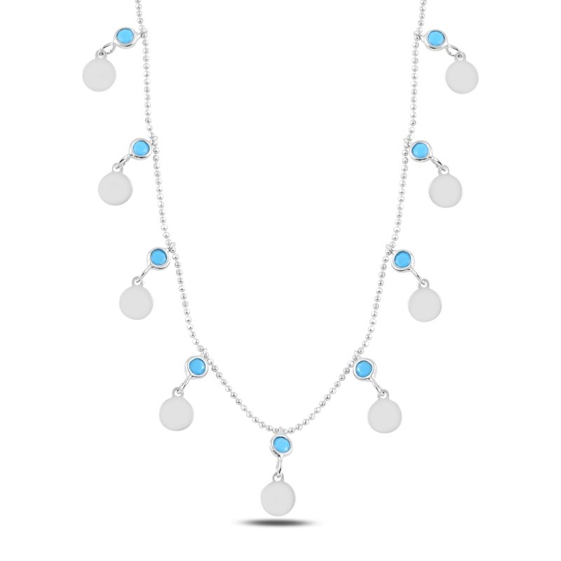 Dangle Sequin & CZ Charm Necklace - N94911