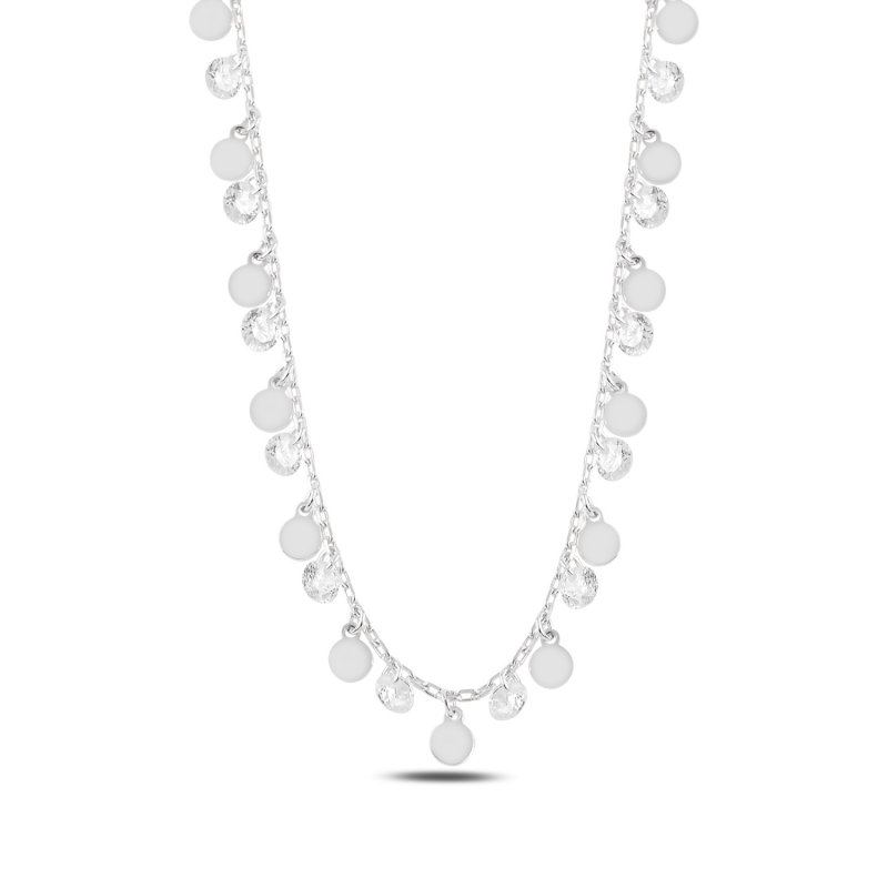 Dangle Sequin & CZ Charm Necklace - N94914