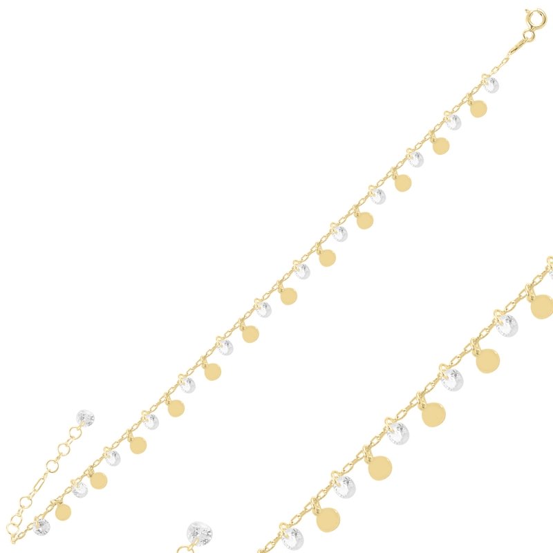 Dangle Sequin & CZ Bracelet - B94955