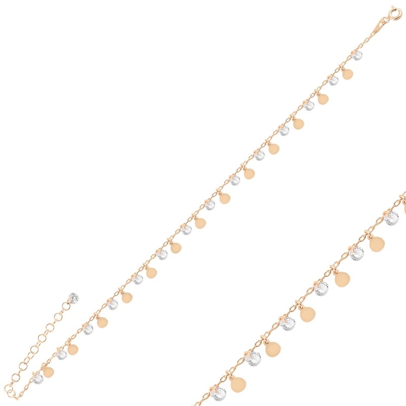 Dangle Sequin & CZ Anklet - ANK94958