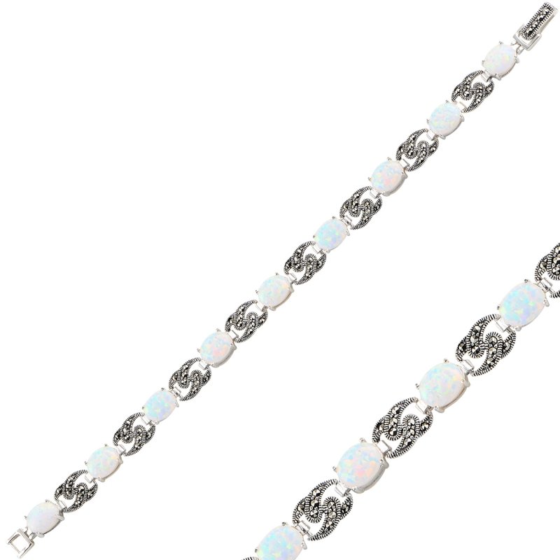 Opal & Marcasite Bracelet - B95076