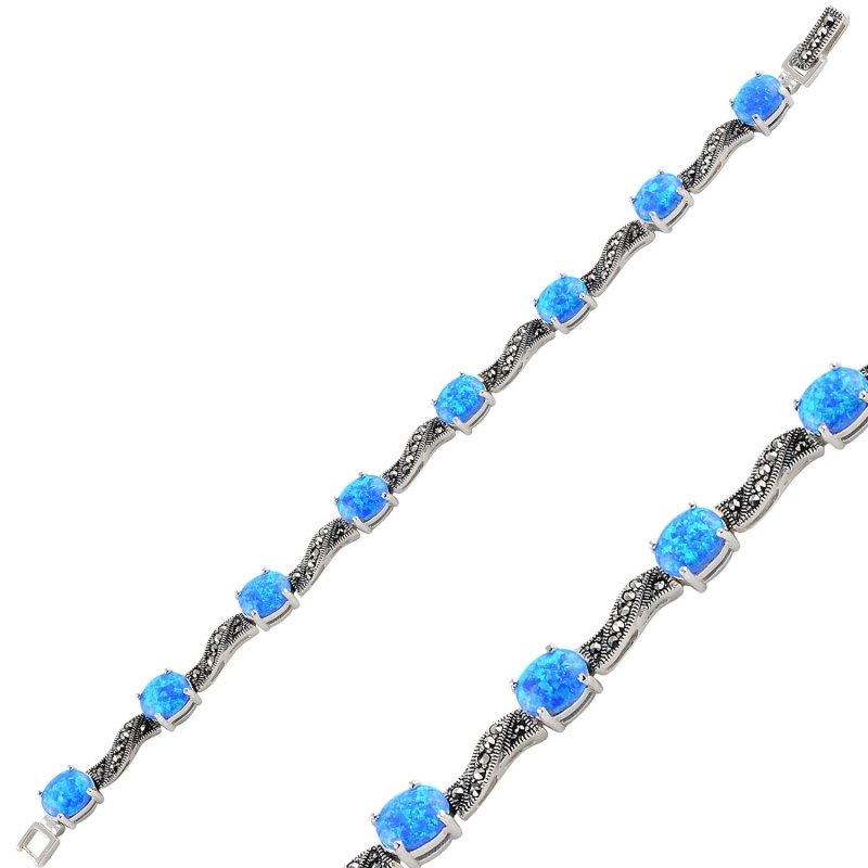 Opal & Marcasite Bracelet - B95079