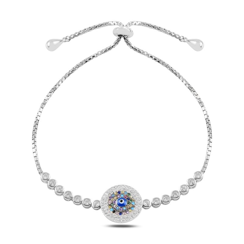 CZ Adjustable Sliding Bracelet - B95396