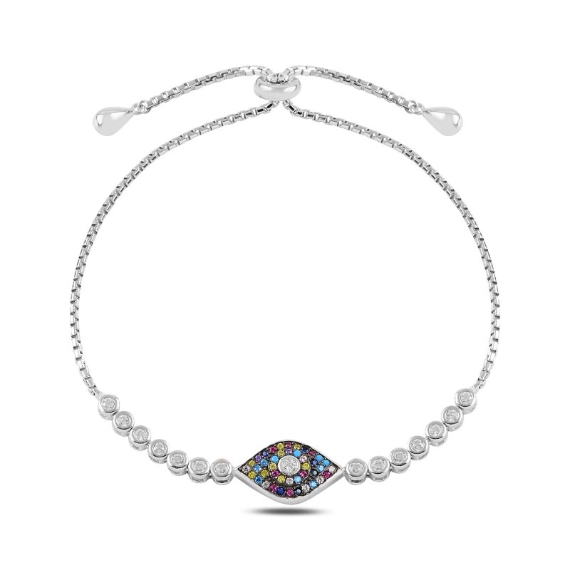 CZ Adjustable Sliding Bracelet - B95398