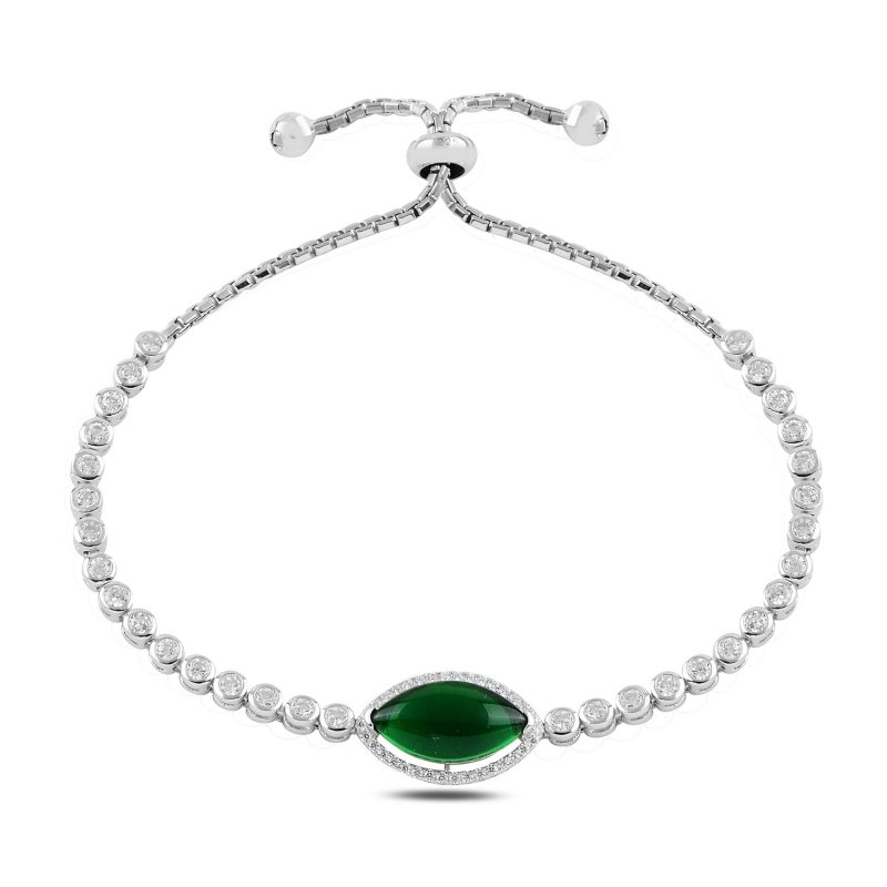 CZ Adjustable Sliding Bracelet - B95421