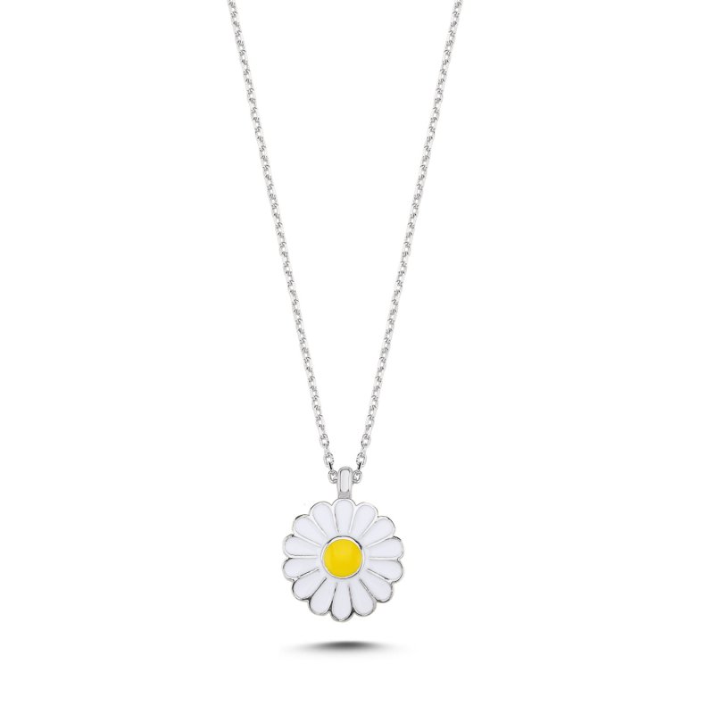 Enamel Daisy Necklace - N95606