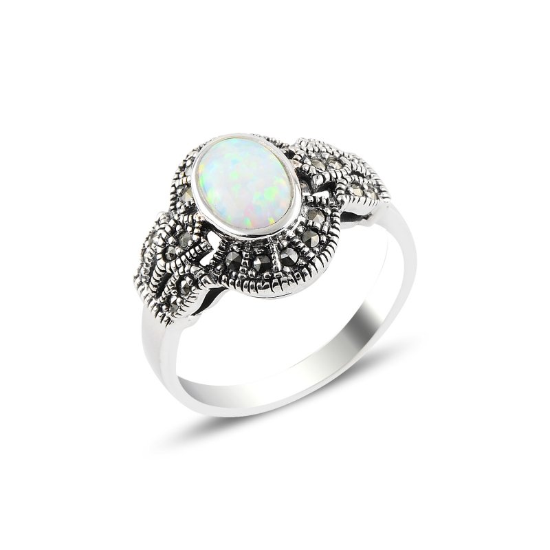 Opal & Marcasite Ring - R95794