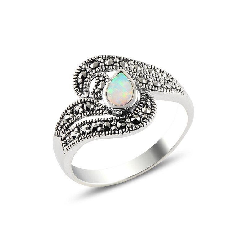 Opal & Marcasite Ring - R95798