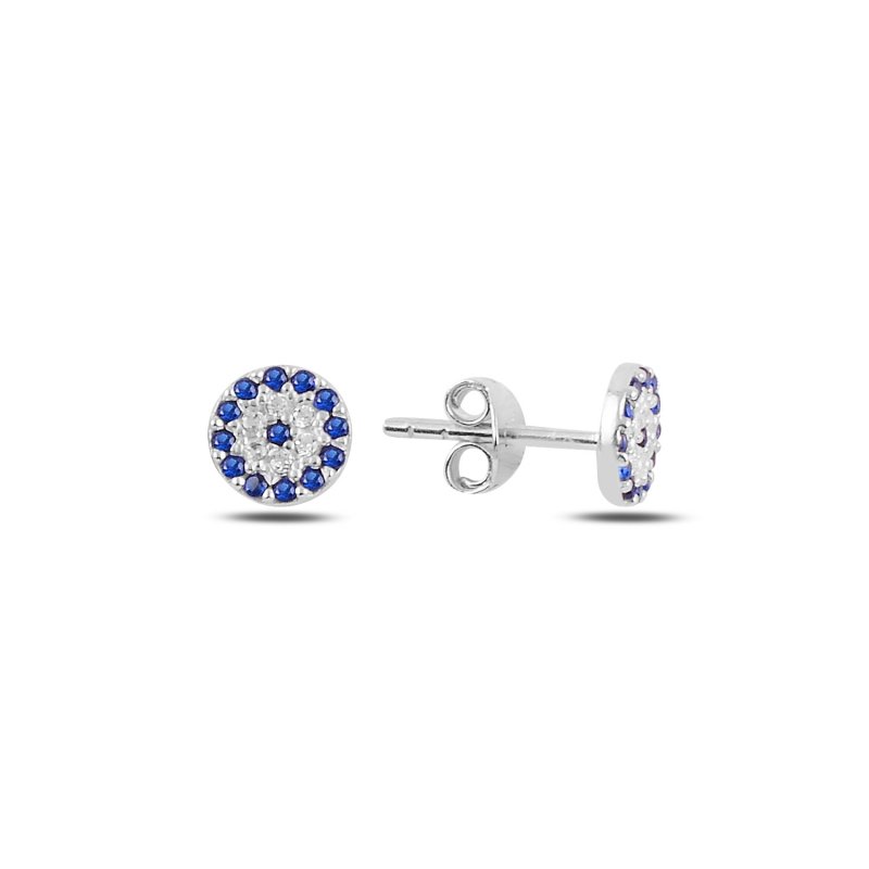 Evil Eye CZ Stud Earrings - E96078