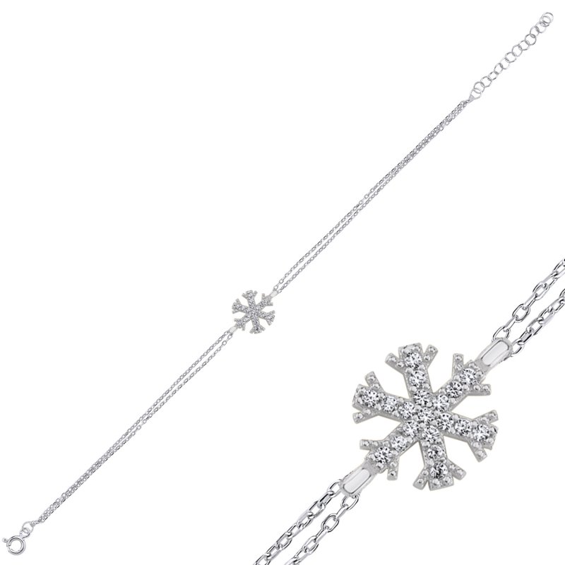 Snowflake CZ Bracelet - B96755