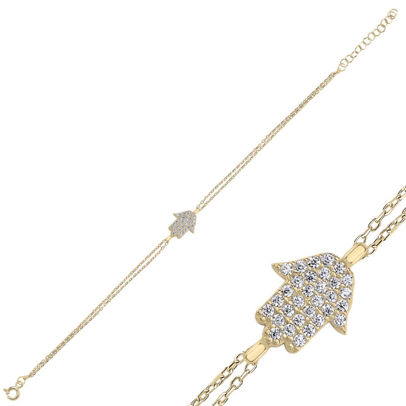 Hamsa CZ Bracelet - B96757