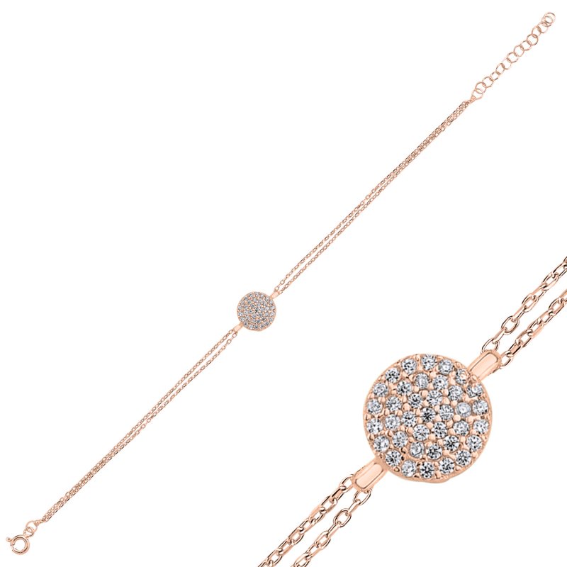Round CZ Bracelet - B96761