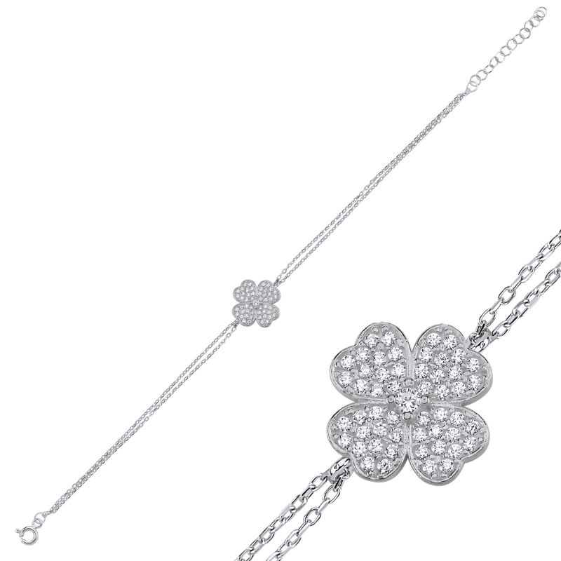 Clover CZ Bracelet - B96766
