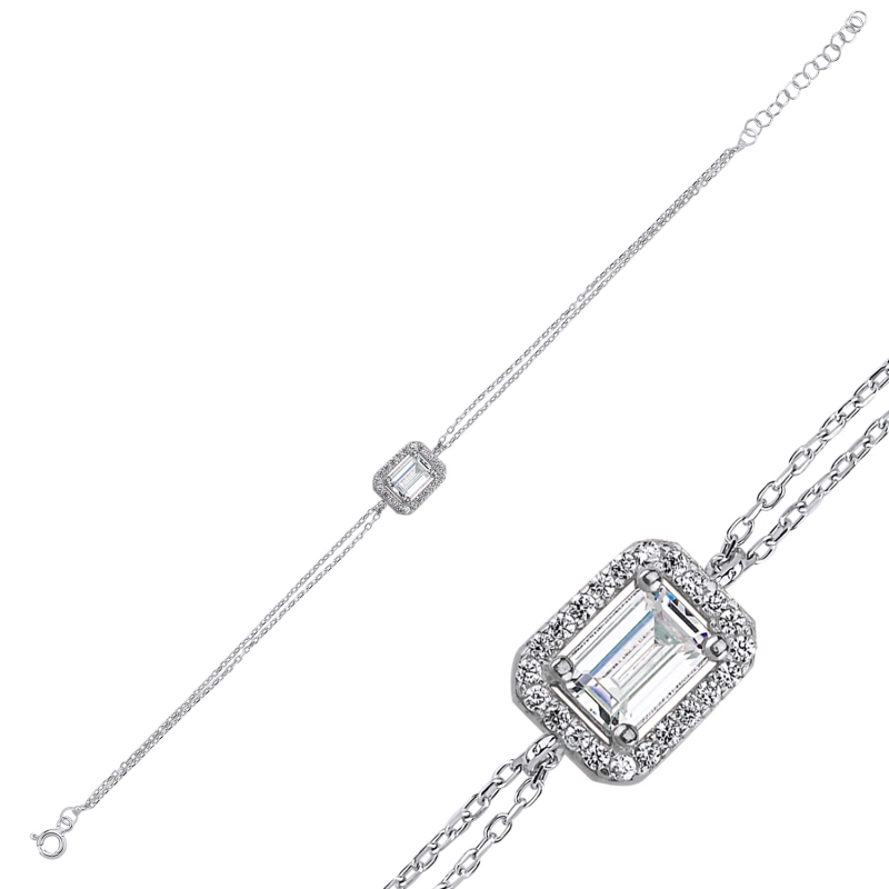 Baguette CZ Bracelet - B96772