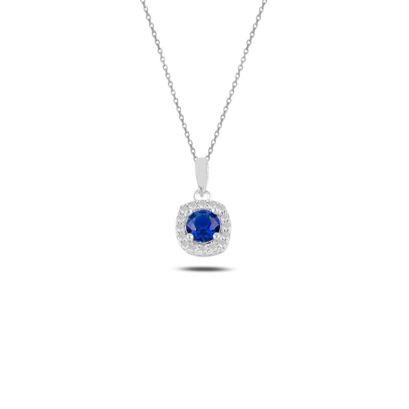Solitaire Colored CZ Necklace - N96780