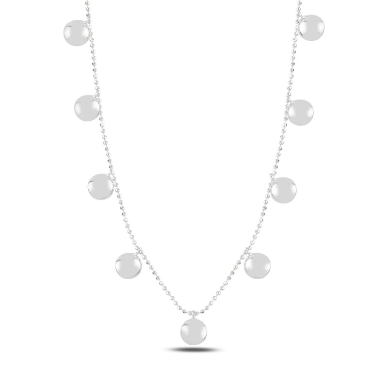 Round Dangle Charm Necklace - N97077