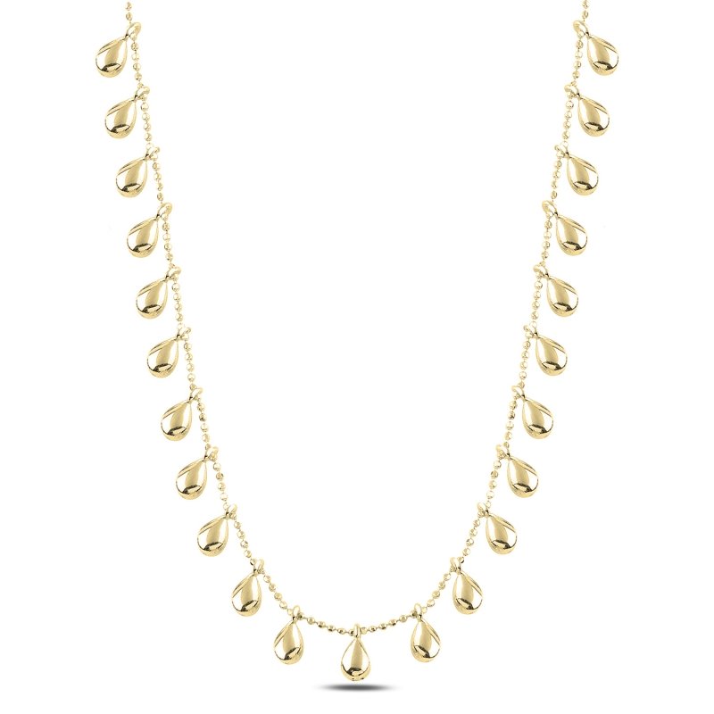 Camber Teardrops Dangle Charm Necklace - N97481