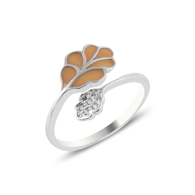 Enamel & CZ Adjustable Size Ring - R97570